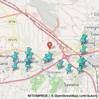 Mappa Via Ponte delle Tavole, 80030 Marigliano NA, Italia (2.775)