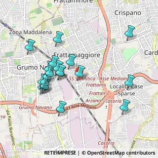 Mappa Via Croce San Sossio, 80027 Frattamaggiore NA, Italia (1.044)