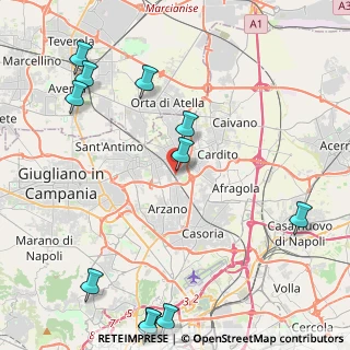 Mappa Via Giuseppe Verdi, 80027 Frattamaggiore NA, Italia (6.4675)