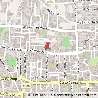 Mappa Via Francesco Frezza, 4, 80014 Giugliano in Campania, Napoli (Campania)