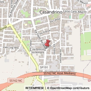 Mappa Via Paolo Borsellino, 188, 80025 Casandrino, Napoli (Campania)