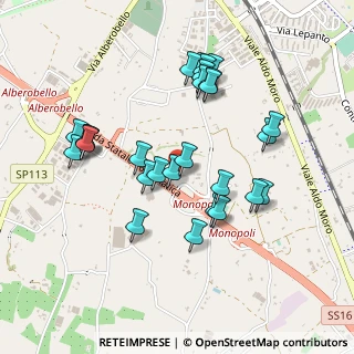 Mappa Via Sottotenente Francesco Custodero, 70043 Monopoli BA, Italia (0.48966)