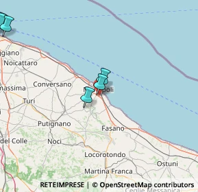 Mappa Via Sottotenente Francesco Custodero, 70043 Monopoli BA, Italia (45.435)