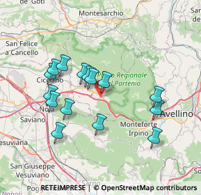 Mappa Via N. Pistelli, 83027 Mugnano del Cardinale AV, Italia (7.216)