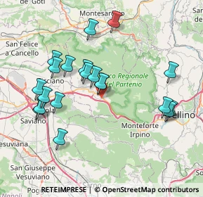 Mappa Via N. Pistelli, 83027 Mugnano del Cardinale AV, Italia (8.227)