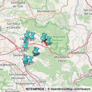 Mappa Via N. Pistelli, 83027 Mugnano del Cardinale AV, Italia (6.92538)