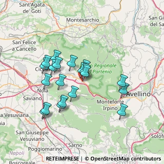 Mappa Via N. Pistelli, 83027 Mugnano del Cardinale AV, Italia (6.8455)