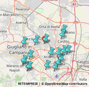 Mappa Via Arno, 80028 Grumo Nevano NA, Italia (4.215)