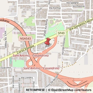Mappa Corso Europa, 109, 80029 Sant'Antimo, Napoli (Campania)