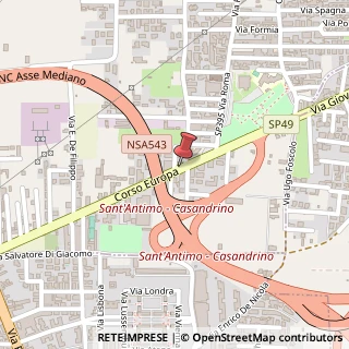 Mappa Corso Europa, 40, 80029 Sant'Antimo, Napoli (Campania)