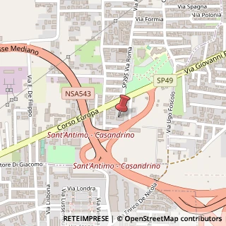 Mappa Corso Europa, 79, 80029 Sant'Antimo, Napoli (Campania)