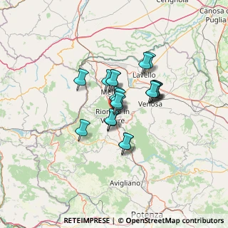 Mappa Via Padre Pio, 85028 Rionero In Vulture PZ, Italia (9.3235)