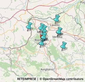 Mappa Via Padre Pio, 85028 Rionero In Vulture PZ, Italia (8.50545)