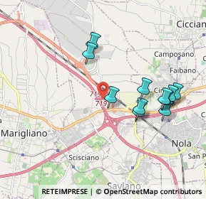 Mappa Via SS 7 BIS KM 48+700, 80035 San Vitaliano NA, Italia (1.95455)