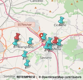 Mappa Via SS 7 BIS KM 48+700, 80035 San Vitaliano NA, Italia (3.70833)