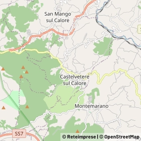 Mappa Castelvetere sul Calore