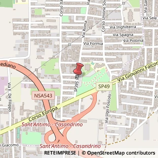 Mappa Via Roma, 167, 80029 Sant'Antimo, Napoli (Campania)