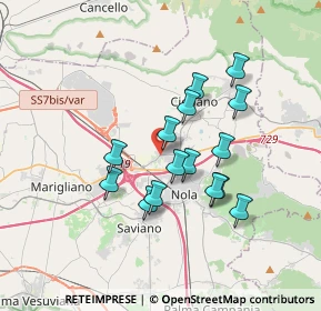 Mappa Traversa 2 Nazionale delle Puglie, 80035 Cimitile NA, Italia (3.15067)