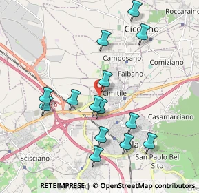 Mappa Traversa 2 Nazionale delle Puglie, 80035 Cimitile NA, Italia (2.09786)