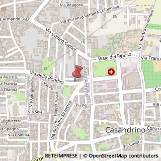 Mappa Via delle Rondini, 25, 80029 Sant'Antimo, Napoli (Campania)