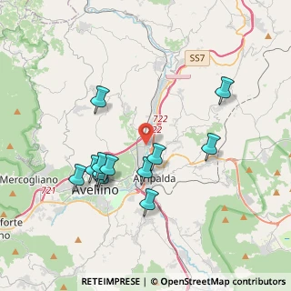 Mappa Via Campo di Fiume, 83100 Avellino AV, Italia (3.95833)