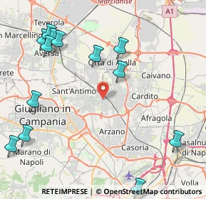 Mappa Via Ventiquattro Maggio, 80028 Grumo Nevano NA, Italia (6.08929)
