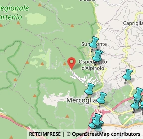 Mappa Piazzale San Guglielmo - Santuario di Montevergine, 83013 Mercogliano AV, Italia (3.52588)