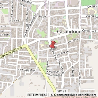 Mappa Via Paolo Borsellino, 19, 80025 Casandrino, Napoli (Campania)