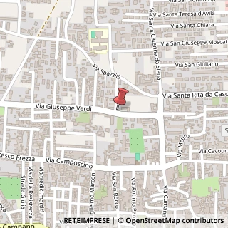 Mappa Via Giuseppe Verdi, 12, 80014 Giugliano in Campania, Napoli (Campania)