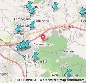 Mappa Via Pizzone, 80032 Casamarciano NA, Italia (2.71308)