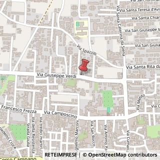Mappa Via Giuseppe Verdi, 20, 80014 Giugliano in Campania, Napoli (Campania)