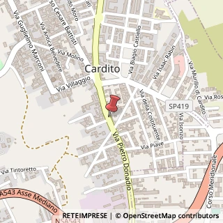 Mappa Via Donadio, 208, 80024 Cardito, Napoli (Campania)