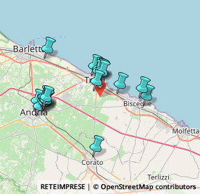 Mappa Via Astor Piazzolla, 76125 Trani BT, Italia (6.8885)