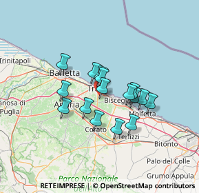 Mappa Via Astor Piazzolla, 76125 Trani BT, Italia (10.61)