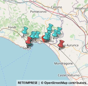 Mappa Lungomare Nazario Sauro, 04028 Minturno LT, Italia (9.19933)