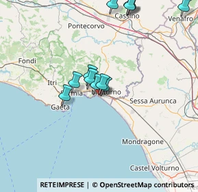 Mappa Lungomare Nazario Sauro, 04028 Minturno LT, Italia (15.43417)