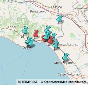 Mappa Lungomare Nazario Sauro, 04028 Minturno LT, Italia (10.701)