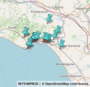 Mappa Lungomare Nazario Sauro, 04028 Minturno LT, Italia (9.36813)