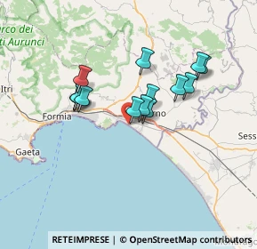 Mappa Lungomare Nazario Sauro, 04028 Minturno LT, Italia (5.96714)