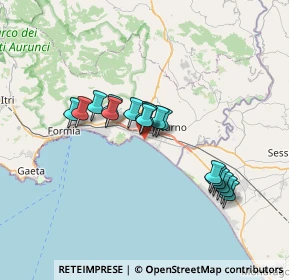 Mappa Lungomare Nazario Sauro, 04028 Minturno LT, Italia (6.09294)