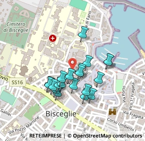 Mappa Via de Cicco, 76011 Bisceglie BT, Italia (0.1945)