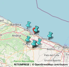 Mappa Via de Cicco, 76011 Bisceglie BT, Italia (10.32923)