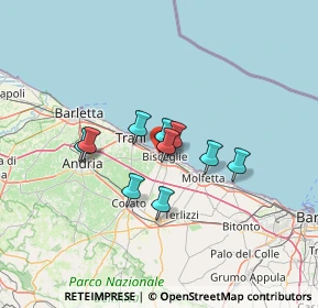 Mappa Viale degli Aragonesi, 76011 Bisceglie BT, Italia (8.89)