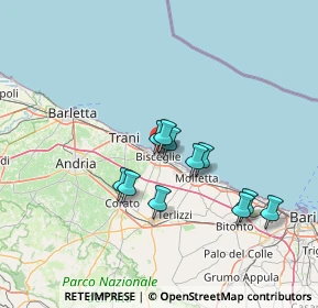 Mappa Via Viale la Notte, 76011 Bisceglie BT, Italia (12.08818)