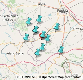 Mappa Via Martiri di Marzabotto, 71023 Bovino FG, Italia (9.87333)