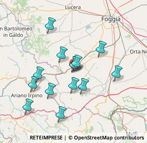 Mappa Via Martiri di Marzabotto, 71023 Bovino FG, Italia (13.775)