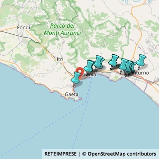 Mappa Via Vendicio, 04023 Formia LT, Italia (7.28294)