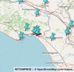 Mappa Via Rinchiusa, 04026 Minturno LT, Italia (15.165)