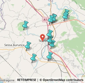Mappa 81057 Teano CE, Italia (7.43167)