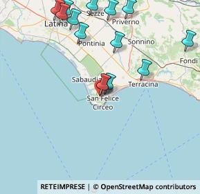 Mappa Via del Fringuello, 04017 San Felice Circeo LT, Italia (19.29143)